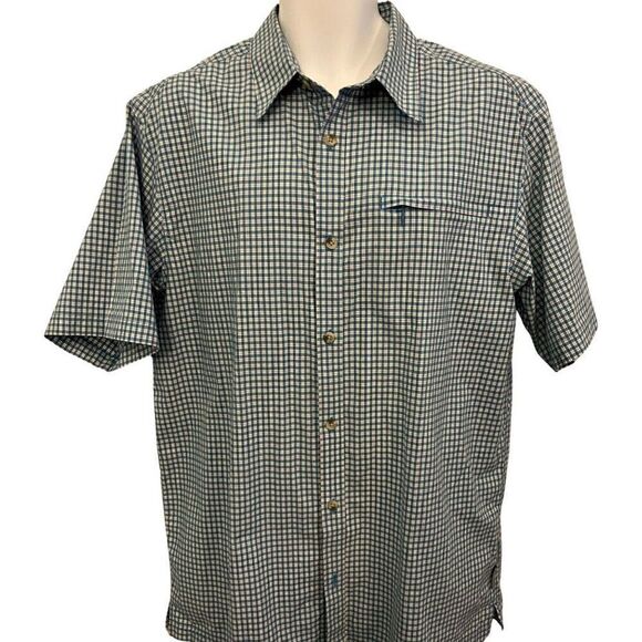 Columbia Titanium Blue Short Sleeve . Size Large - Picture 1 of 8